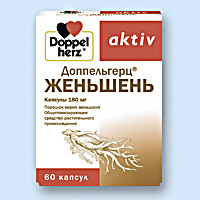 ДОППЕЛЬГЕРЦ<sup>®</sup> ЖЕНЬШЕНЬ (DOPPELHERZ GINSENG)